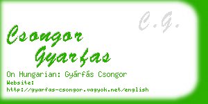 csongor gyarfas business card