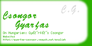 csongor gyarfas business card